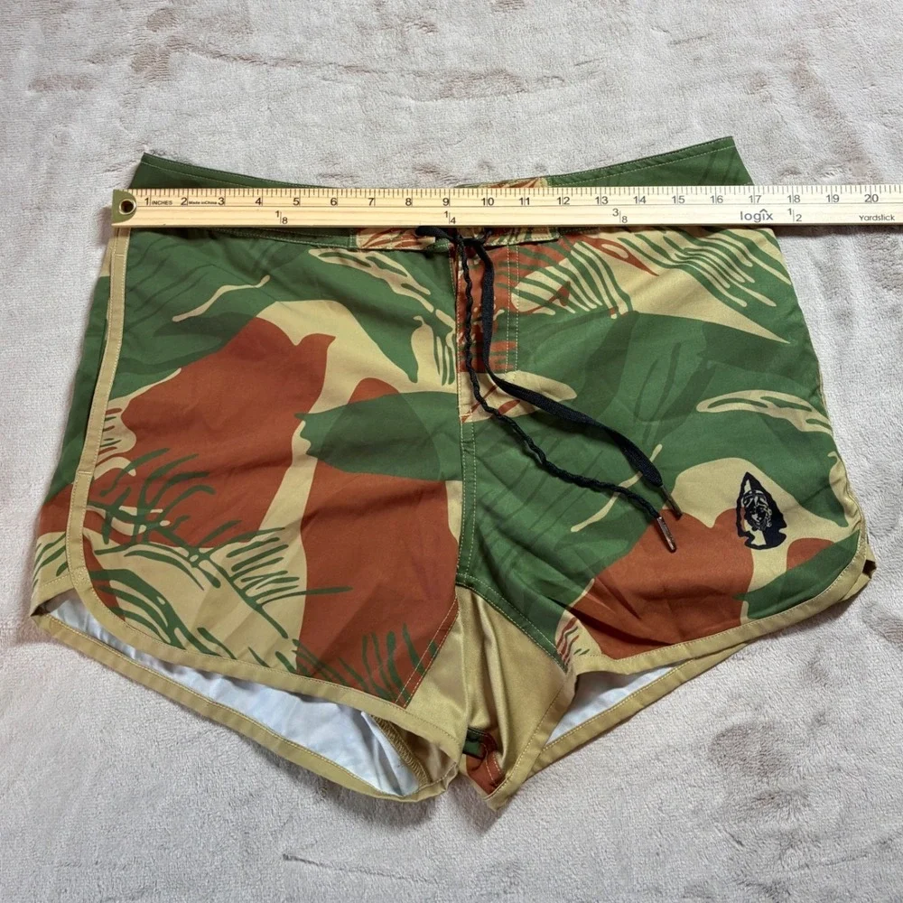 Tachuntfish UDT Shorts Rhodesian Brushstroke Camo Combat Swim Trunks Tactical L